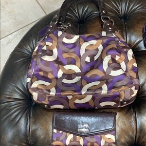 Coach purse & wallet, never used